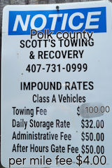 Impound Fees Polk County